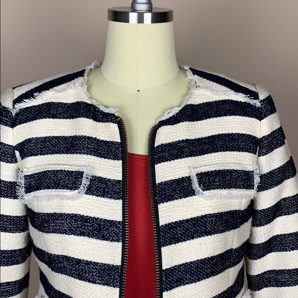 Nordstrom Halogen Crop Moto Jacket - Size 2 - Picture 6 of 8